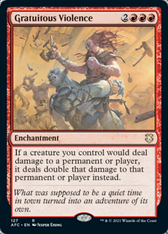 Gratuitous Violence [Dungeons & Dragons: Adventures in the Forgotten Realms Commander] | Lots Moore NSW