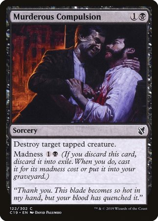 Murderous Compulsion [Commander 2019] | Lots Moore NSW