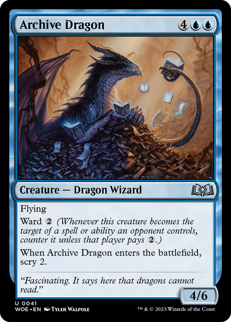 Archive Dragon [Wilds of Eldraine] | Lots Moore NSW