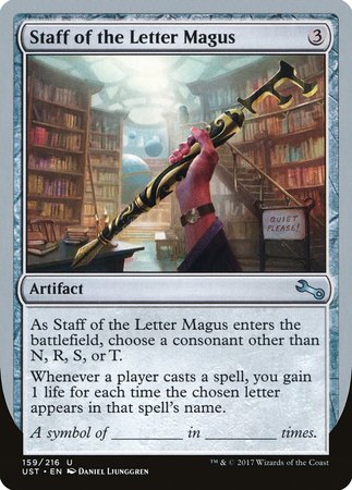 Staff of the Letter Magus [Unstable] | Lots Moore NSW