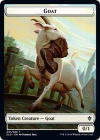 Goat // Food (17) Double-sided Token [Throne of Eldraine Tokens] | Lots Moore NSW