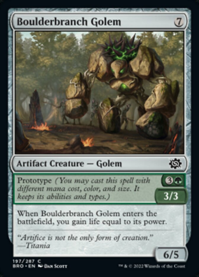 Boulderbranch Golem [The Brothers' War] | Lots Moore NSW