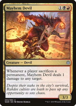 Mayhem Devil [War of the Spark] | Lots Moore NSW