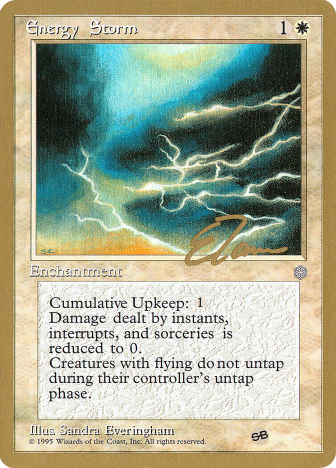 Energy Storm (Eric Tam) (SB) [Pro Tour Collector Set] | Lots Moore NSW