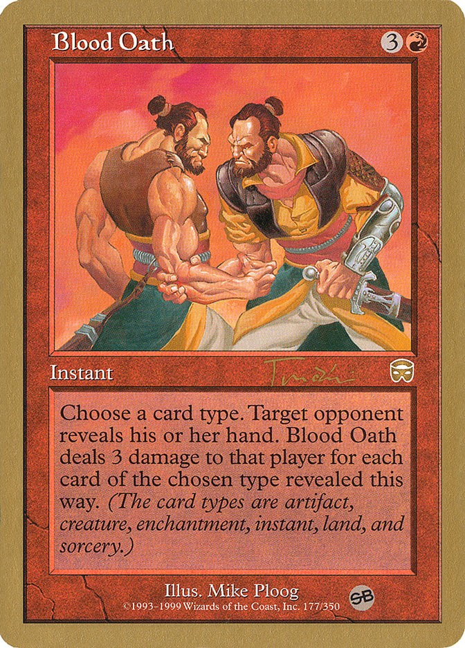 Blood Oath (Jan Tomcani) (SB) [World Championship Decks 2001] | Lots Moore NSW