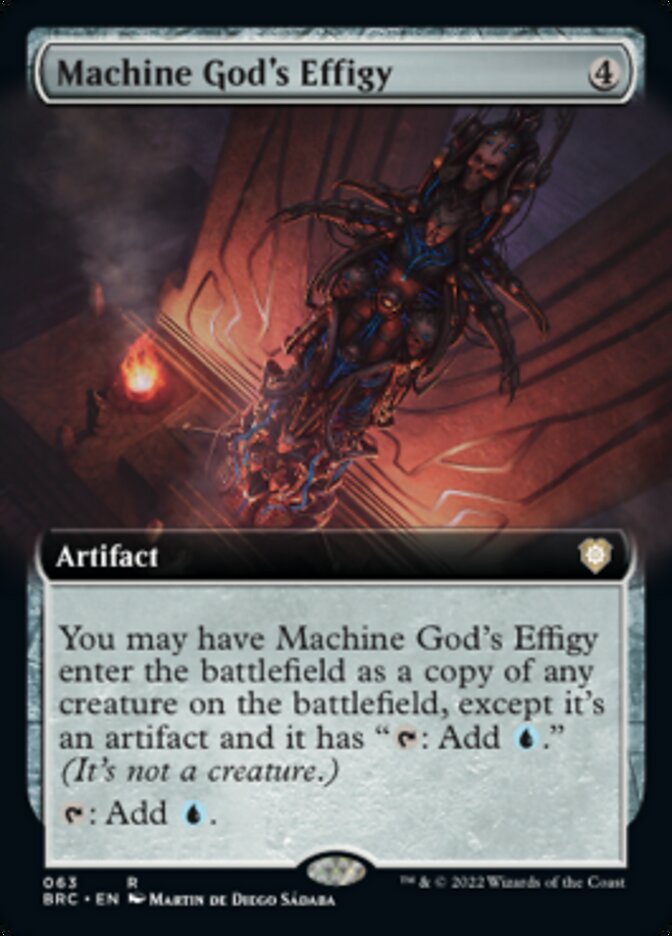 Machine God's Effigy (Extended Art) [The Brothers' War Commander] | Lots Moore NSW