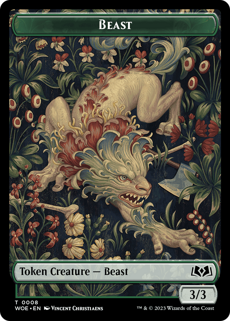 Beast Token [Wilds of Eldraine Tokens] | Lots Moore NSW