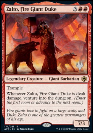 Zalto, Fire Giant Duke (Promo Pack) [Dungeons & Dragons: Adventures in the Forgotten Realms Promos] | Lots Moore NSW