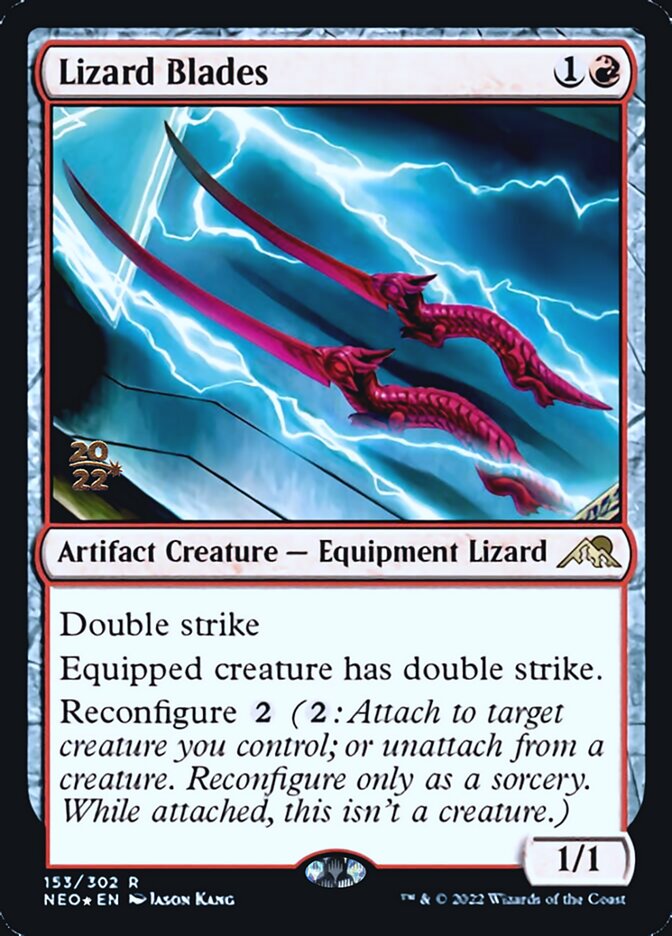 Lizard Blades [Kamigawa: Neon Dynasty Prerelease Promos] | Lots Moore NSW