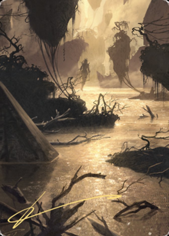 Murkwater Pathway Art Card (Gold-Stamped Signature) [Zendikar Rising Art Series] | Lots Moore NSW