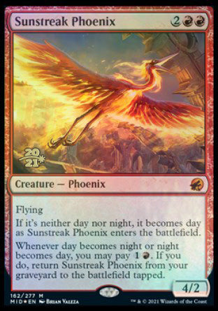 Sunstreak Phoenix [Innistrad: Midnight Hunt Prerelease Promos] | Lots Moore NSW