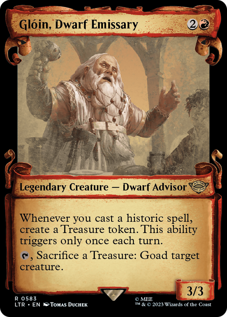 Gloin, Dwarf Emissary [The Lord of the Rings: Tales of Middle-Earth Showcase Scrolls] | Lots Moore NSW