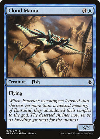 Cloud Manta [Battle for Zendikar] | Lots Moore NSW