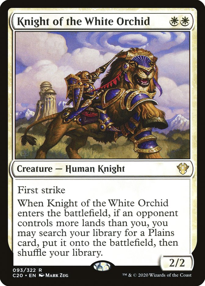 Knight of the White Orchid [Commander 2020] | Lots Moore NSW