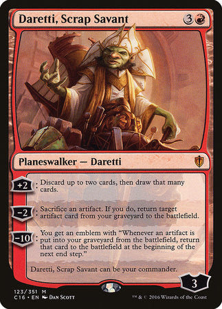 Daretti, Scrap Savant [Commander 2016] | Lots Moore NSW