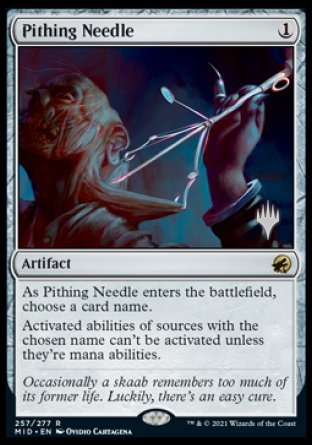 Pithing Needle (Promo Pack) [Innistrad: Midnight Hunt Promos] | Lots Moore NSW