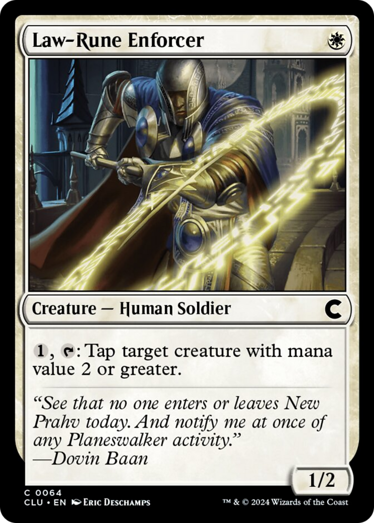 Law-Rune Enforcer [Ravnica: Clue Edition] | Lots Moore NSW