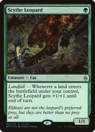 Scythe Leopard [Battle for Zendikar Promos] | Lots Moore NSW