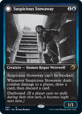 Suspicious Stowaway // Seafaring Werewolf [Innistrad: Double Feature] | Lots Moore NSW