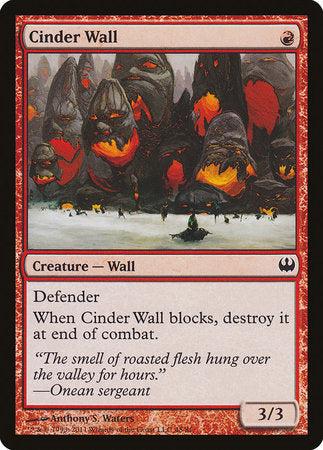 Cinder Wall [Duel Decks: Knights vs. Dragons] | Lots Moore NSW