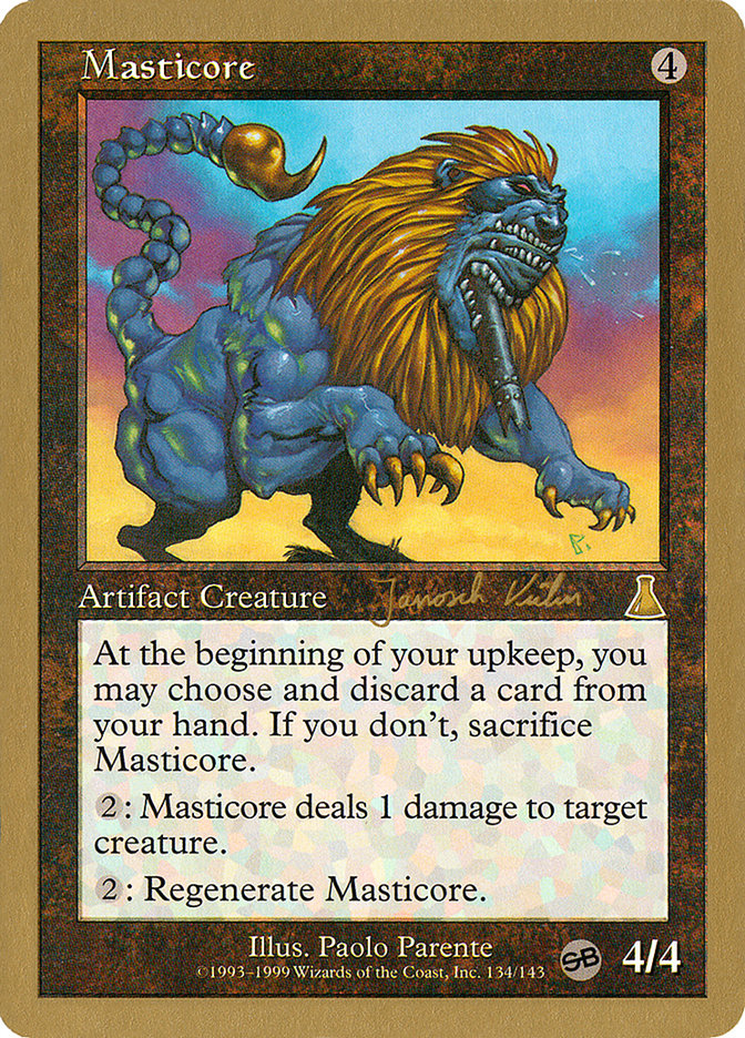 Masticore (Janosch Kuhn) (SB) [World Championship Decks 2000] | Lots Moore NSW