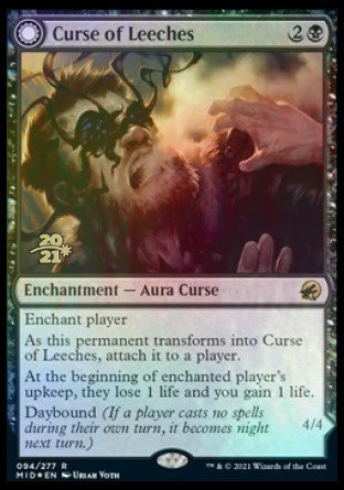 Curse of Leeches // Leeching Lurker [Innistrad: Midnight Hunt Prerelease Promos] | Lots Moore NSW