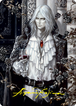 Sorin the Mirthless 2 Art Card (Gold-Stamped Signature) [Innistrad: Crimson Vow Art Series] | Lots Moore NSW