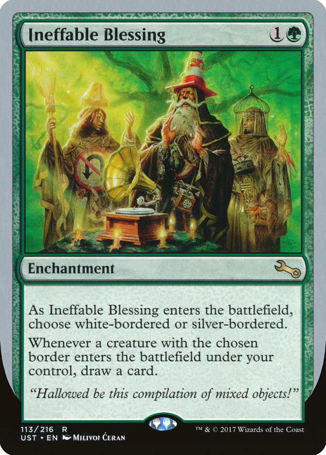 Ineffable Blessing ("choose white-bordered or silver-bordered") [Unstable] | Lots Moore NSW