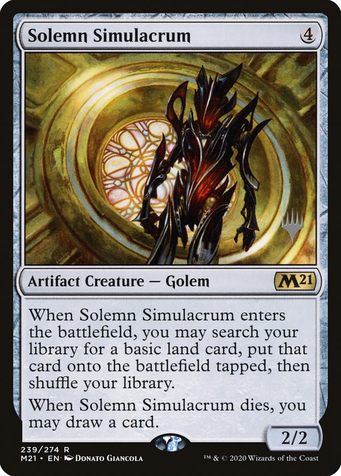 Solemn Simulacrum (Promo Pack) [Core Set 2021 Promos] | Lots Moore NSW