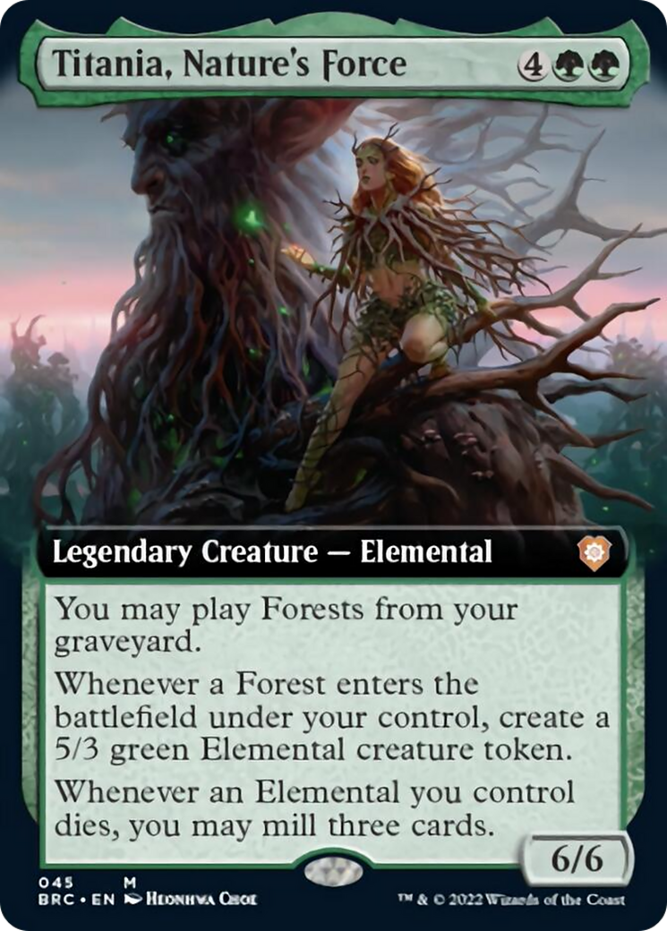 Titania, Nature's Force (Extended Art) [The Brothers' War Commander] | Lots Moore NSW