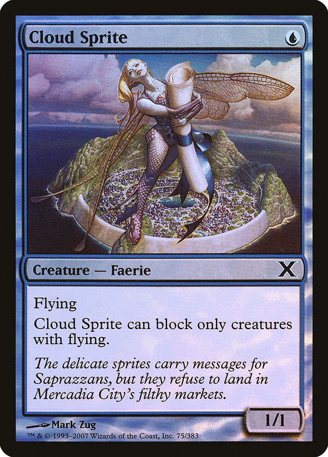 Cloud Sprite (Premium Foil) [Tenth Edition] | Lots Moore NSW