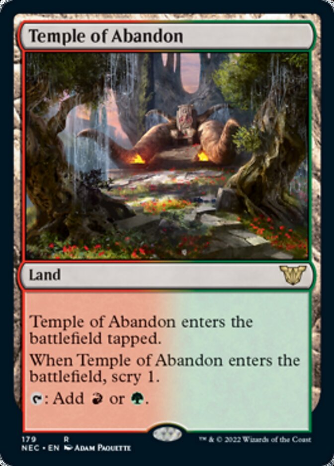 Temple of Abandon [Kamigawa: Neon Dynasty Commander] | Lots Moore NSW