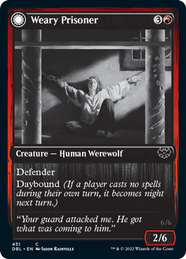 Weary Prisoner // Wrathful Jailbreaker [Innistrad: Double Feature] | Lots Moore NSW