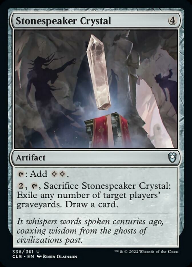 Stonespeaker Crystal [Commander Legends: Battle for Baldur's Gate] | Lots Moore NSW