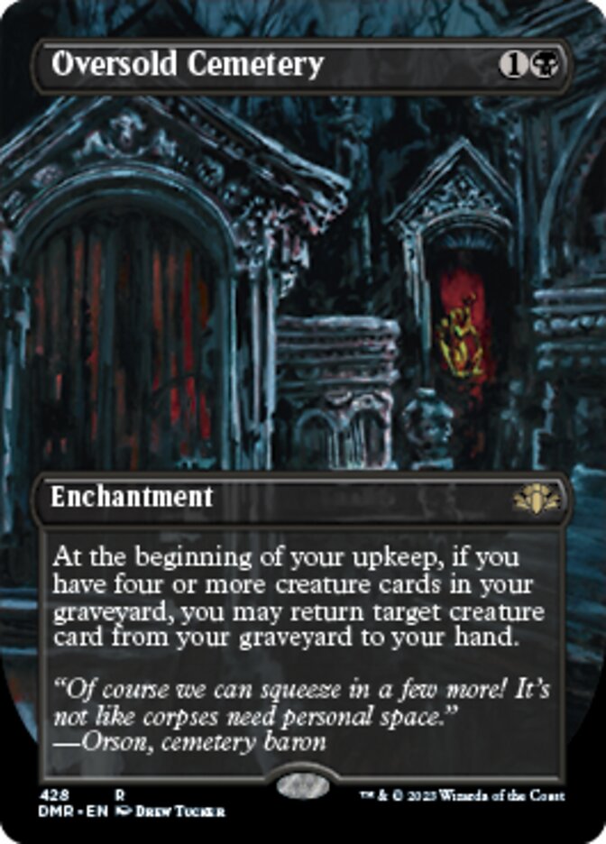 Oversold Cemetery (Borderless Alternate Art) [Dominaria Remastered] | Lots Moore NSW