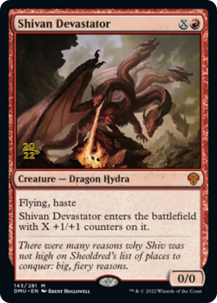 Shivan Devastator [Dominaria United Prerelease Promos] | Lots Moore NSW