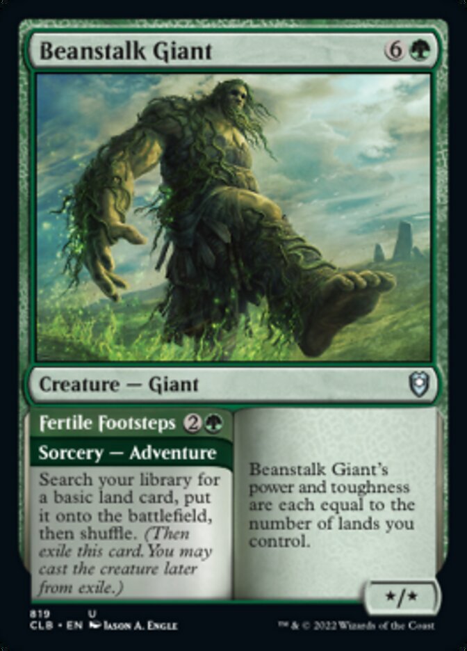 Beanstalk Giant // Fertile Footsteps [Commander Legends: Battle for Baldur's Gate] | Lots Moore NSW