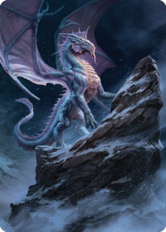 Ancient Silver Dragon Art Card (06) [Commander Legends: Battle for Baldur's Gate Art Series] | Lots Moore NSW