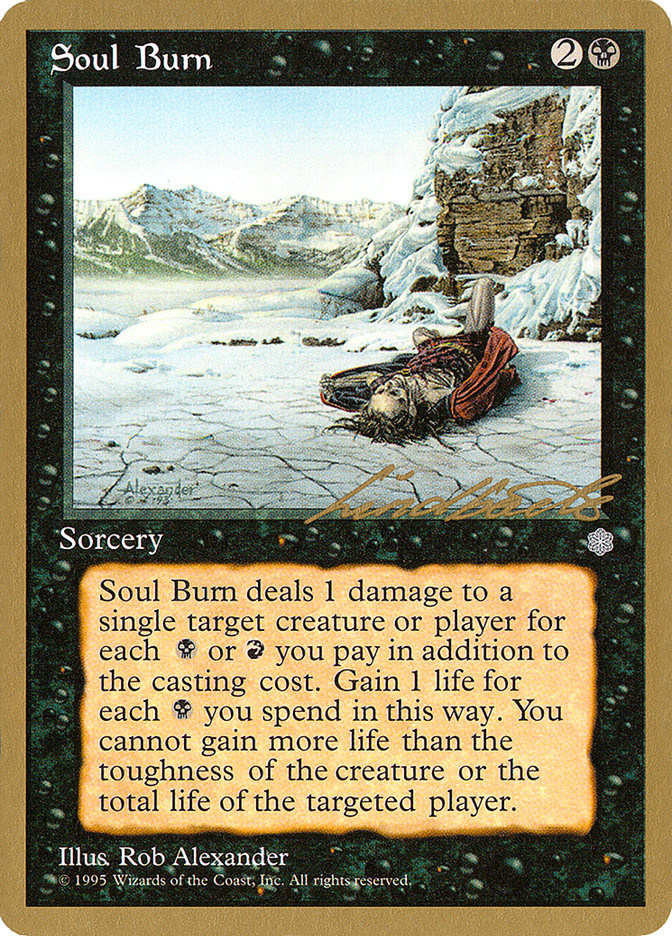 Soul Burn (Leon Lindback) [Pro Tour Collector Set] | Lots Moore NSW