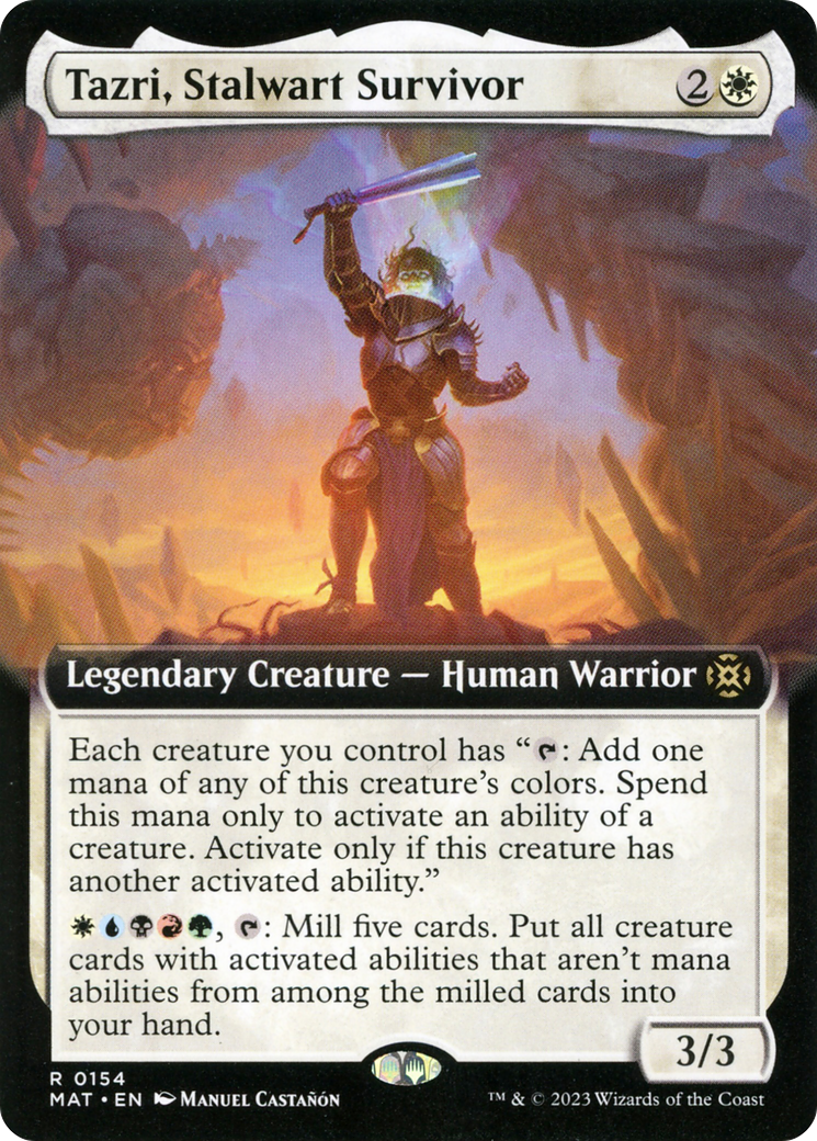 Tazri, Stalwart Survivor (Extended Art) [March of the Machine: The Aftermath] | Lots Moore NSW