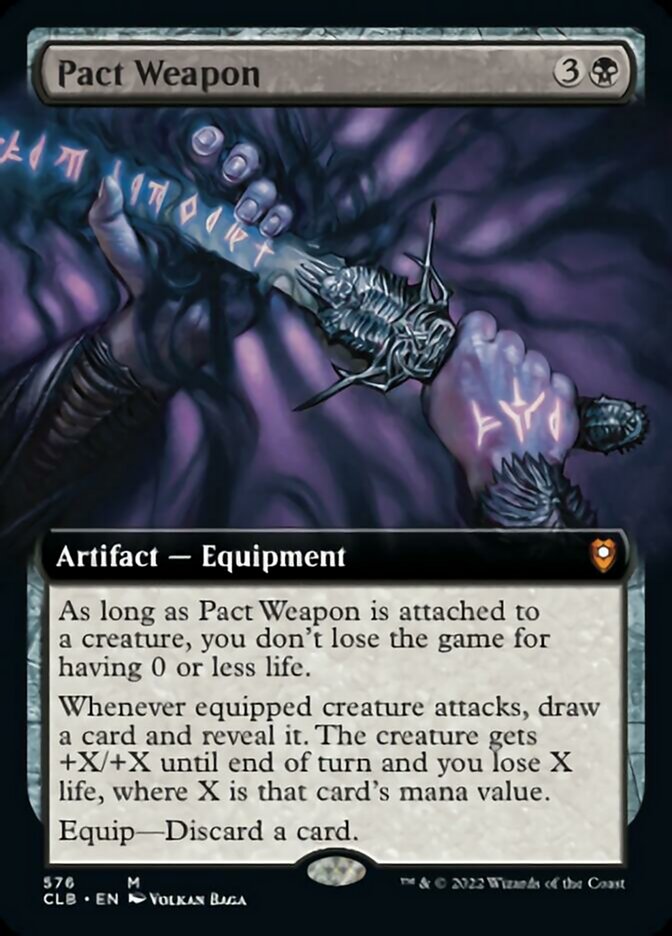 Pact Weapon (Extended Art) [Commander Legends: Battle for Baldur's Gate] | Lots Moore NSW