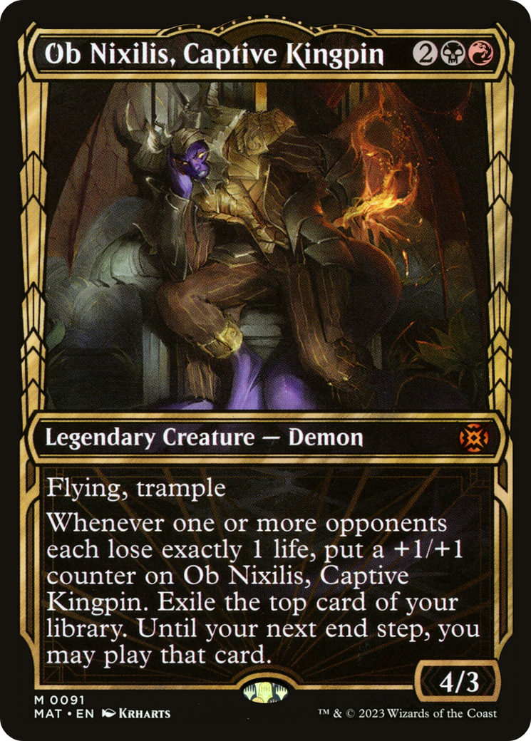 Ob Nixilis, Captive Kingpin (Showcase) [March of the Machine: The Aftermath] | Lots Moore NSW