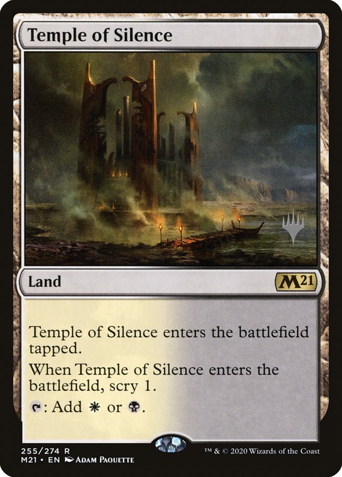 Temple of Silence (Promo Pack) [Core Set 2021 Promos] | Lots Moore NSW