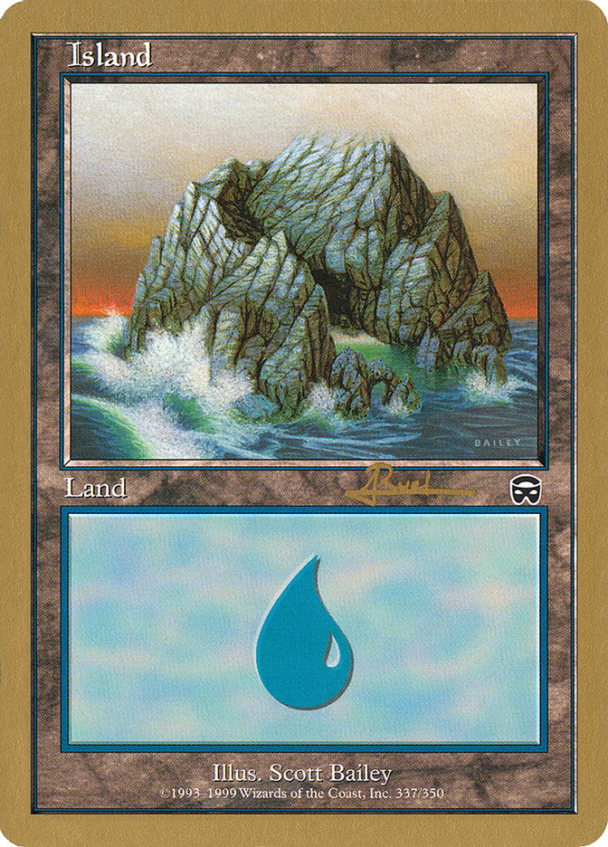 Island (ar337) (Antoine Ruel) [World Championship Decks 2001] | Lots Moore NSW