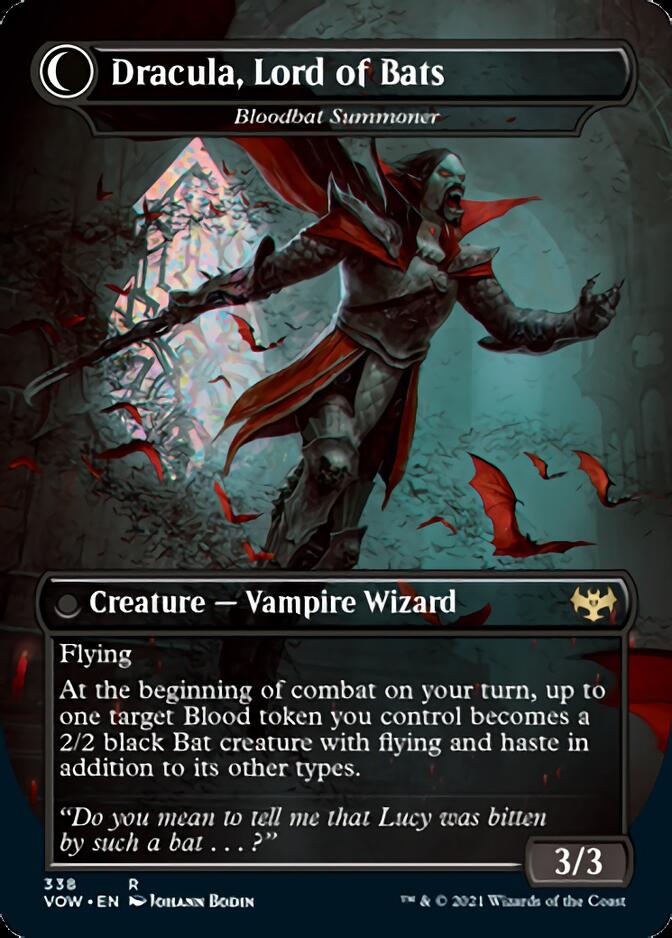 Voldaren Bloodcaster // Bloodbat Summoner - Dracula, Lord of Blood // Dracula, Lord of Bats [Innistrad: Crimson Vow] | Lots Moore NSW