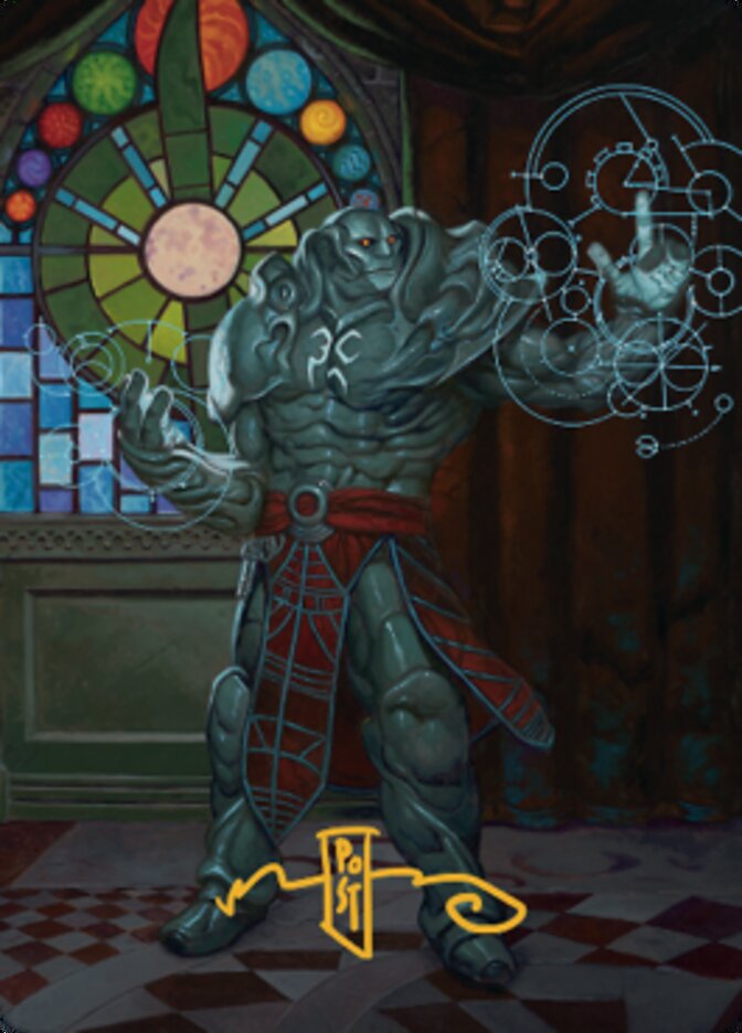 Karn, Living Legacy Art Card 2 (Gold-Stamped Signature) [Dominaria United Art Series] | Lots Moore NSW
