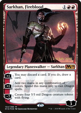 Sarkhan, Fireblood [Core Set 2019 Promos] | Lots Moore NSW