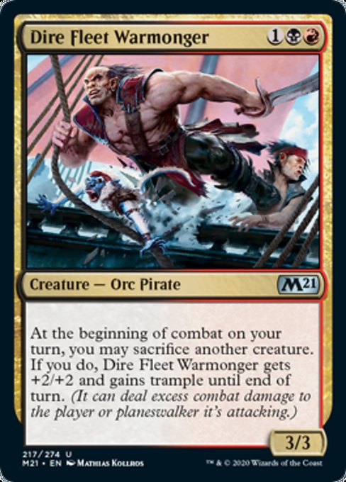 Dire Fleet Warmonger [Core Set 2021] | Lots Moore NSW