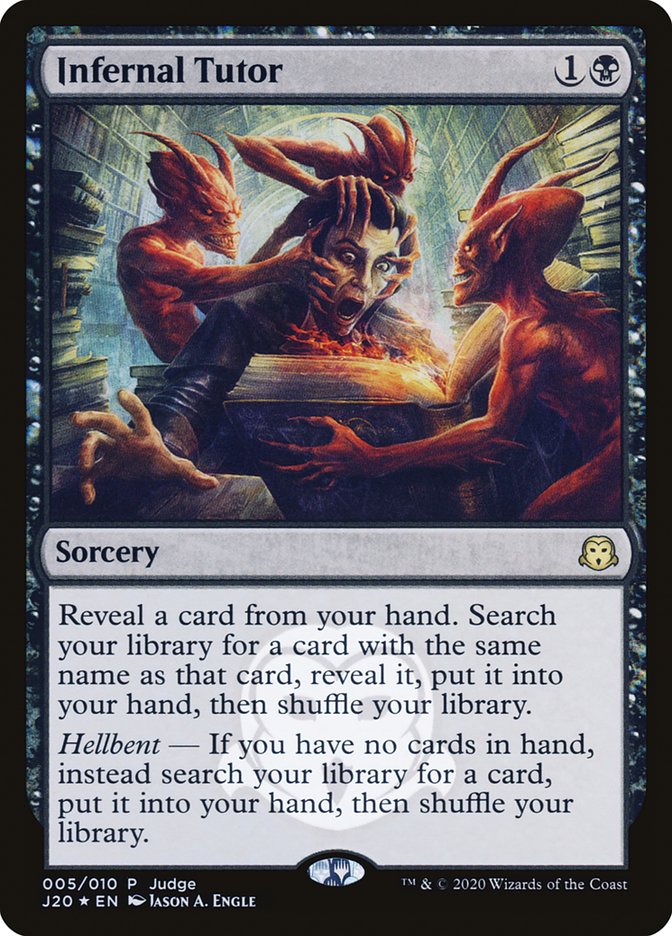 Infernal Tutor [Judge Gift Cards 2020] | Lots Moore NSW