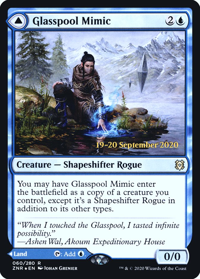 Glasspool Mimic // Glasspool Shore  [Zendikar Rising Prerelease Promos] | Lots Moore NSW